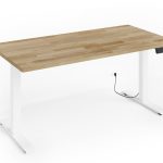 BIM_NATURAL_DESK_2S_WHITE_MAT_NATURAL_OAK_160x80 — изображение 1