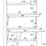 Folding desk bookcase HOMI — изображение 2