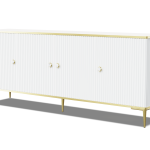 PETRA_CABINET_182_4D_WHITE_MAT_GOLD_LEGS — изображение 1