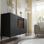 RAVENNA_B_FIREPLACE_CABINET_140_2D1K_BLACK — изображение 5