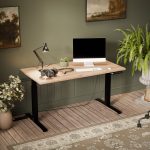 NOOM_LONG_DESK_MOTION_150_BLACK_LEGS_WOTAN_OAK_TOP_MOON — изображение 2
