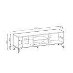 DIAMOND SANDS TV Cabinet RTV154 — изображение 4