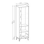 DIAMOND SANDS Glass Cabinet W54 — изображение 4