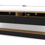 TV_STAND_DUO_160_PLATFORM_ARTISAN_EICHE_BLACK MAT — изображение 3
