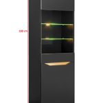 FAME Wall Unit (Black Matte / Gold Accents) — изображение 3
