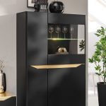 FAME Wall Unit (Black Matte / Gold Accents) — изображение 5