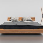 Kobe wooden bed, solid oak wood, sleeping area 140x200 — изображение 2