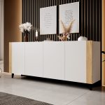 PHARE_CABINET_200_4D_WHITE_MAT_CRAFT_OAK_FARO — изображение 2