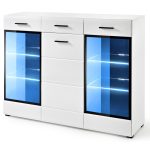 LAUREN chest of drawers HB white matt / white glossy — изображение 1