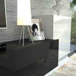 LIMA wall unit white gloss & black gloss — изображение 4