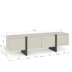 QUEEN_TV_STAND_180_2D2K_CASHMERE — изображение 3