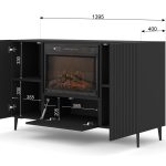 RAVENNA_B_FIREPLACE_CABINET_140_2D1K_BLACK — изображение 2