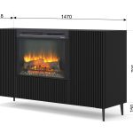 RAVENNA_B_FIREPLACE_CABINET_2D1K_BLACK — изображение 2