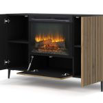 RAVENNA_F_FIREPLACE_CABINET_2D1K_BLACK_BLACK_ARTISAN — изображение 3