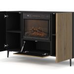 RAVENNA_F_FIREPLACE_CABINET_140_2D1K_BLACK_ARTISAN — изображение 3