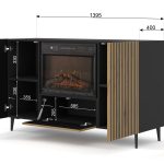 RAVENNA_F_FIREPLACE_CABINET_140_2D1K_BLACK_ARTISAN — изображение 2