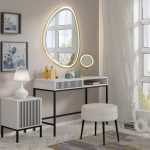 Ravenna F Vanity desk 1S painted milled MDF with frame — изображение 5
