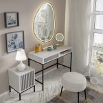 Ravenna F Vanity desk 1S painted milled MDF with frame — изображение 4