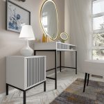Ravenna F Vanity desk 1S painted milled MDF with frame — изображение 3