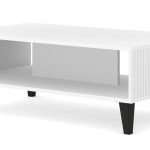 RAVENNA_PB_FOILED_MDF_COFFE_TABLE_90x60_WHITE_MAT_BLACK_LEGS — изображение 1