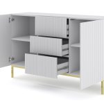 Ravenna B Chest of drawers milled foiled MDF with frame — изображение 2
