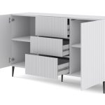 Ravenna B Chest of drawers milled foiled MDF with pin legs — изображение 2