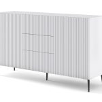 Ravenna B Chest of drawers milled foiled MDF with pin legs — изображение 1