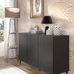 Ravenna PC Cabinet 150 2D1D diamond MDF with pin metal legs — изображение 3