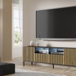 Ravenna F TV Stand 200 2D2S painted milled MDF with frame — изображение 3