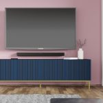 Ravenna F TV Stand 200 4D painted milled MDF with frame — изображение 4