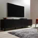 VITRAIL_TV_STAND_200_4D_BLACK_MAT_ETNA — изображение 4