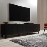 VITRAIL_TV_STAND_200_4D_BLACK_MAT_ETNA — изображение 3