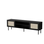 YUCCA_TV_STAND_180_BLACK_MAT_CALABRIA_JUTA — изображение 1