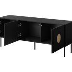 PALACE_TV_STAND_150_3D_BLACK_MAT_CRAFT_OAK_PALAZZO — изображение 3