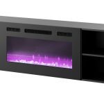 ROLLO Wall-Mount or Freestanding TV Stand with fireplace