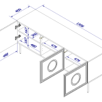 PALACE_TV_STAND_150_3D_BLACK_MAT_CRAFT_OAK_PALAZZO — изображение 5