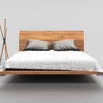 Ray wooden bed, solid oak wood, sleeping area 120x200 — изображение 2