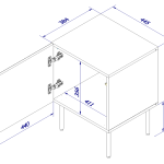 Set of 2 nighstands Palace — изображение 3