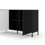 WAVE_CABINET_150_3D_BLACK_MAT_BLACK_LEGS — изображение 2