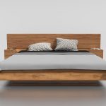 Mutombo wooden bed, solid oak wood, sleeping area 120x200 — изображение 2
