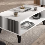RAVENNA_PB_COFFE_TABLE_90x60_CARB_WHITE_BLACK_BLACK_LEGS — изображение 2