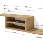 Hanging TV stand Shelf 90 cm Dedal — изображение 3