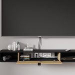 ICARUS_TV_STAND_156_BLACK_MAT_ARTISAN_OAK — изображение 3
