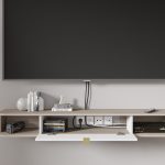 ICARUS_TV_STAND_156_SONOMA_OAK_WHITE_MAT — изображение 2