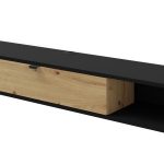 ICARUS_TV_STAND_156_BLACK_MAT_ARTISAN_OAK — изображение 1