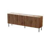 JUNGLE Sideboard – Decorative Milled Fronts, Push-Click, Metal Legs — изображение 13