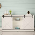 GRANERO Sideboard 160 with Sliding X-Milled Fronts and Open Shelves — изображение 2