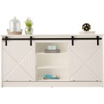 GRANERO Sideboard 160 with Sliding X-Milled Fronts and Open Shelves — изображение 4