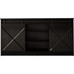 GRANERO Sideboard 160 with Sliding X-Milled Fronts and Open Shelves — изображение 16