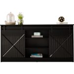 GRANERO Sideboard 160 with Sliding X-Milled Fronts and Open Shelves — изображение 10